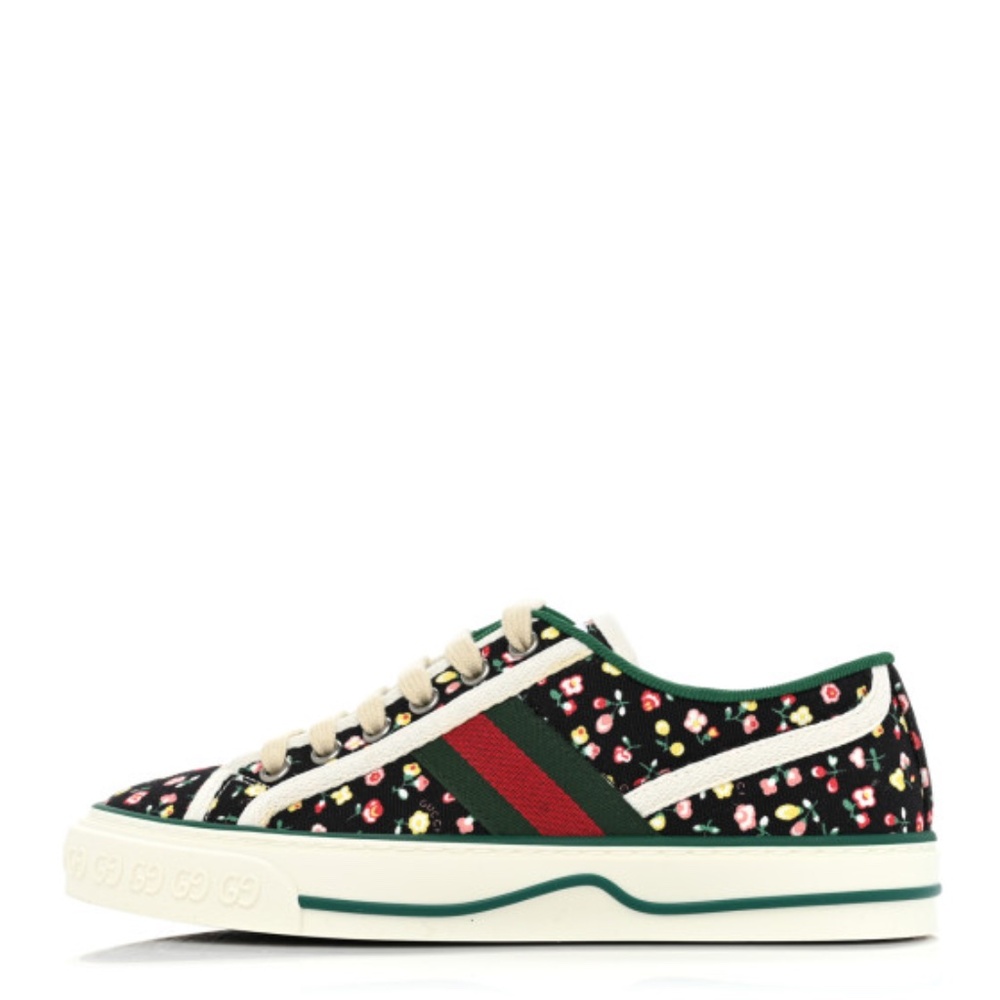 Gucci Liberty Of London X Gucci Tennis 1977 Floral Shoes